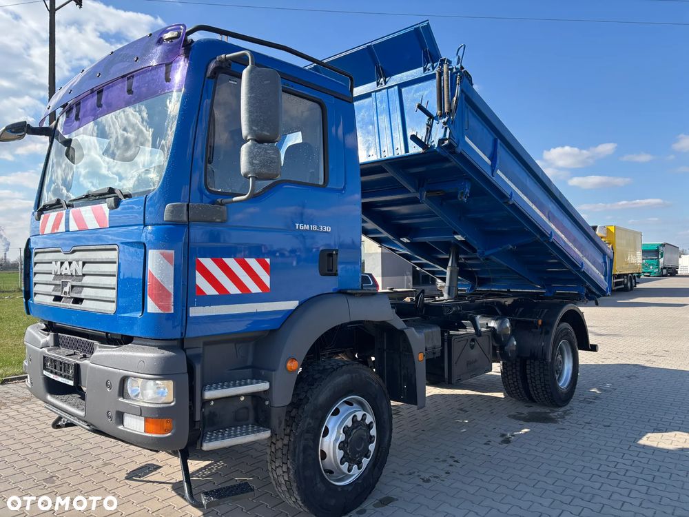 MAN TGM 18.330 4x4 stały napęd , Meiller wywrotka, hydraulika, blokady , reduktor (nie TGS, AXOR ) - 12