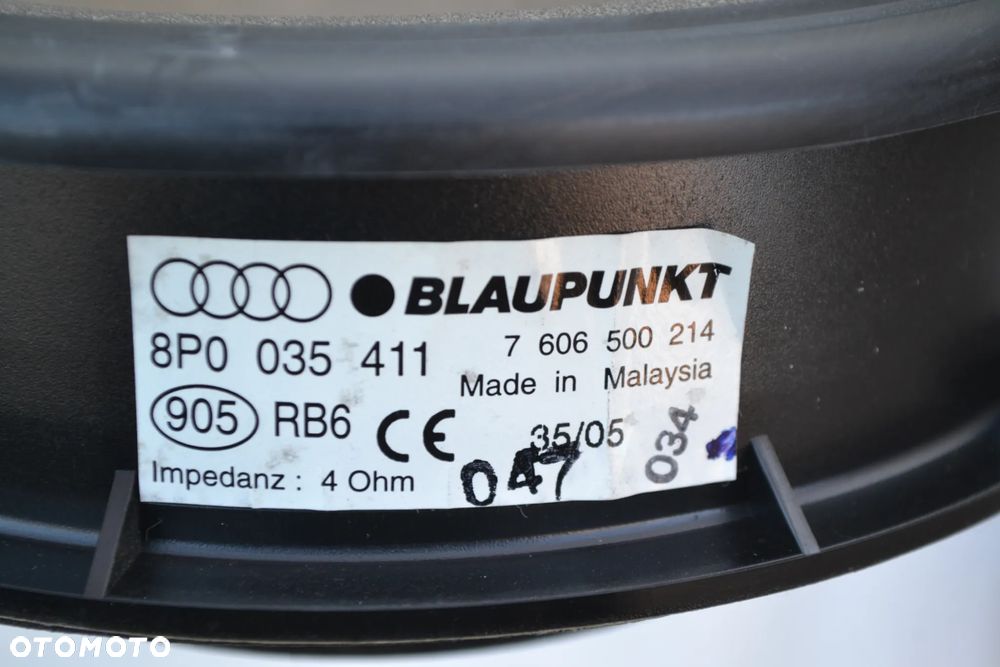AUDI A3 8P 04-12 GŁOŚNIK DRZWI PRZÓD TYŁ 8P0035411 - 2