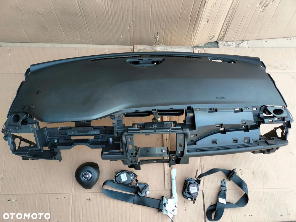 NISSAN LEAF II ZE1 2019 KONSOLA DESKA 2X AIRBAG PASY ORYGINAŁ - 4