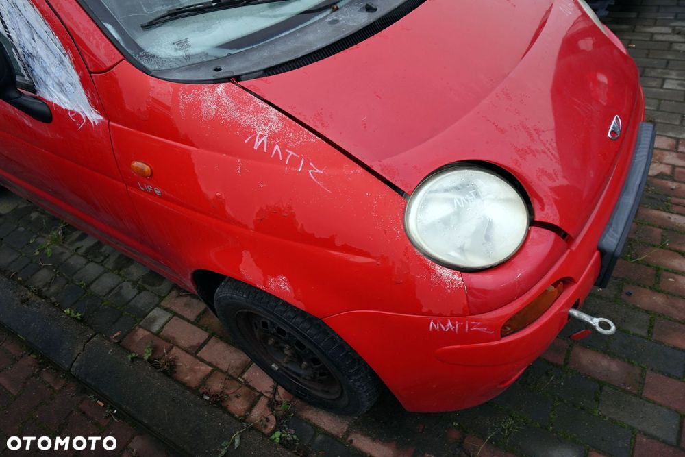 MASKA ZDERZAK BŁOTNIKI LAMPY MATIZ M100  DAEWOO 1998-2007 CZERWONY PRZÓD KOMPLETNY - 16