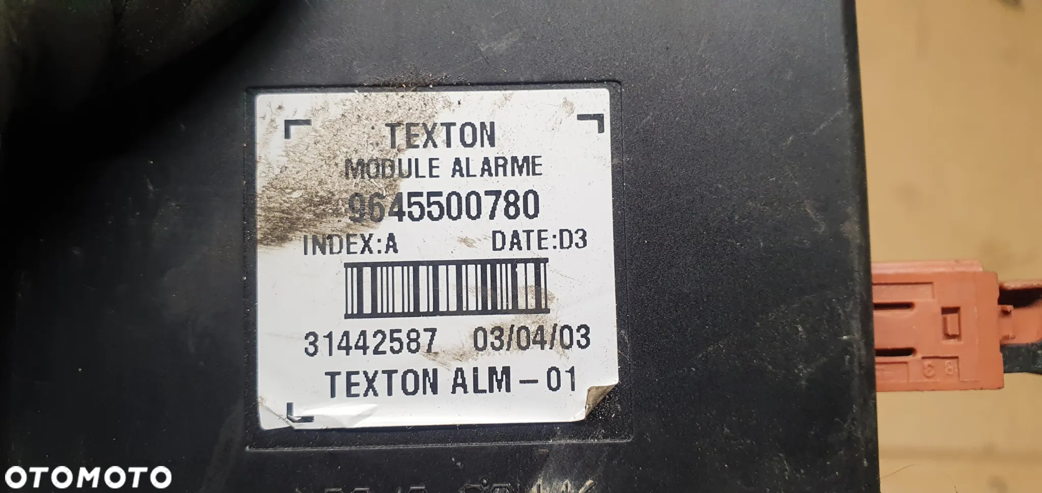 Moduł komputer sterownik alarmu Citroen C5 9645500780 - 5