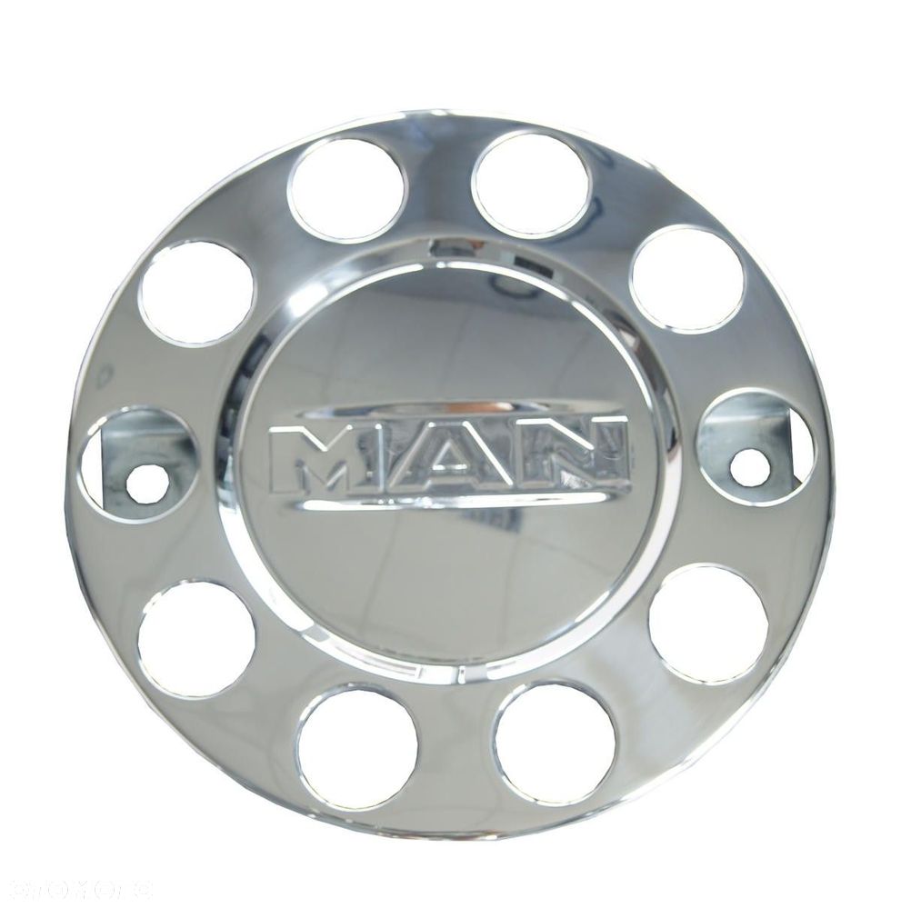 KOŁPAK KOŁA PRZÓD 22,5" CHROMOWANY Z LOGO MAN - 1