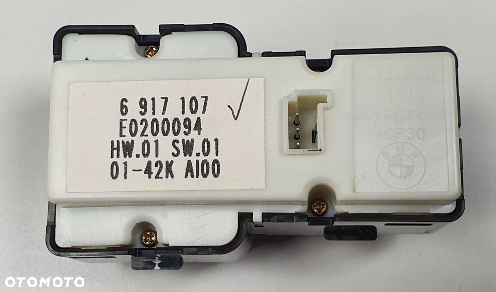 PANEL PRZYCISK ROLETY LEWY TYŁ BMW 7 E65 6917107 - 2