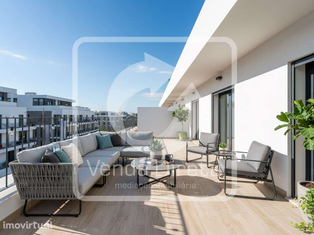 Apartamento Duplex T4 com Terraços Amplos e Garagem | Portas da Cid... - Grande imagem: 2/29