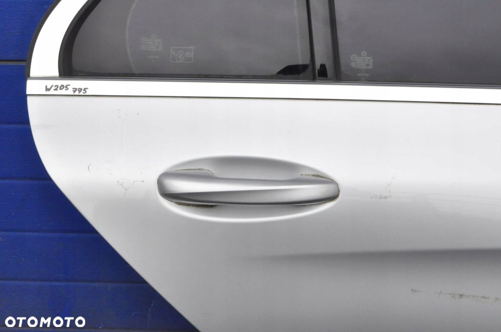 MERCEDES KLASA C W205 DRZWI PRAWY TYŁ TYLNE 775U - 2