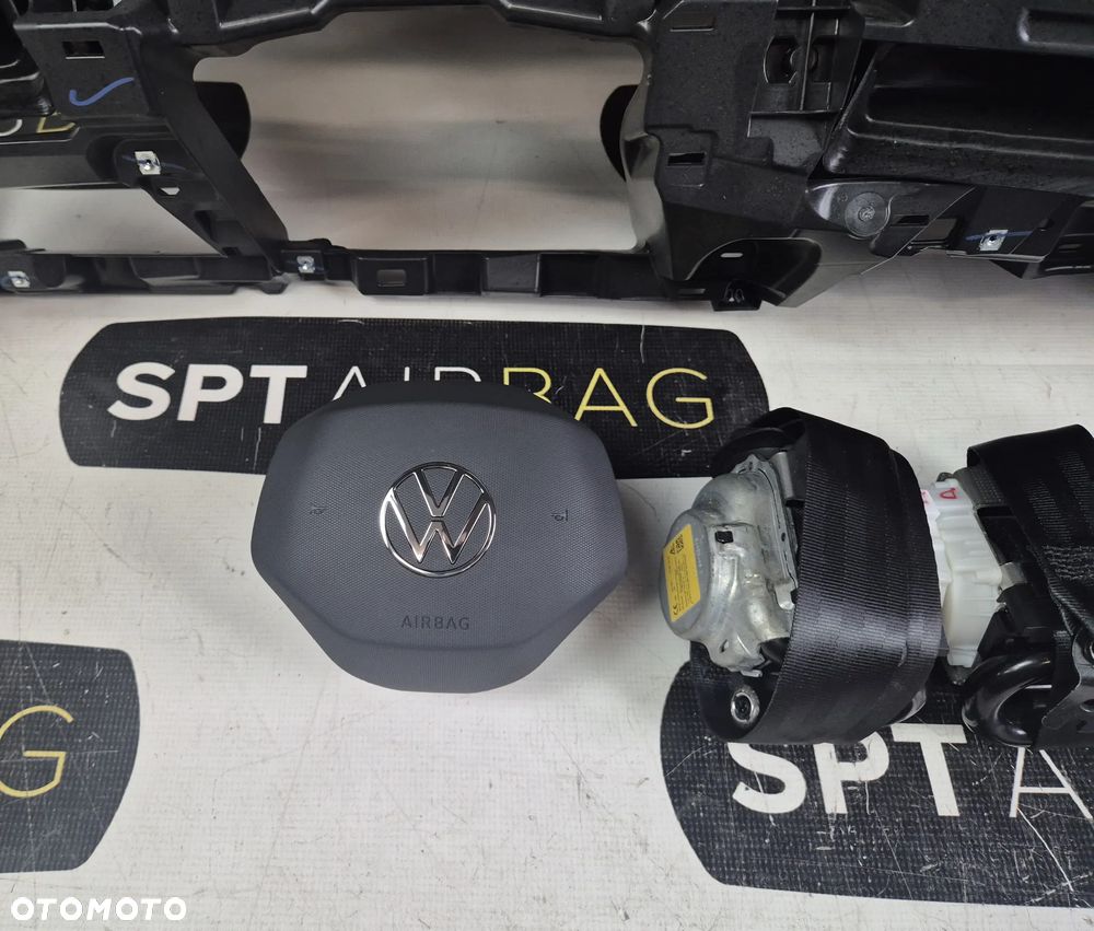 VW GOLF VIII 8 LIFT DESKA ROZDZIELCZA KONSOLA KOKPIT PULPIT PODUSZKI AIRBAG AIR BAG PASY KIT SET - 5