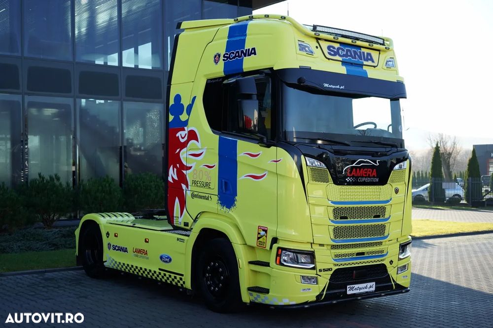 Scania S 520 / V8 / RETARDER / I-PARK COOL / COMPLET AIRMATIC / PIELE / - 4