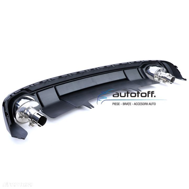 Difuzor bara spate Audi A4 B9 8W (15-19) Negru lucios - 7