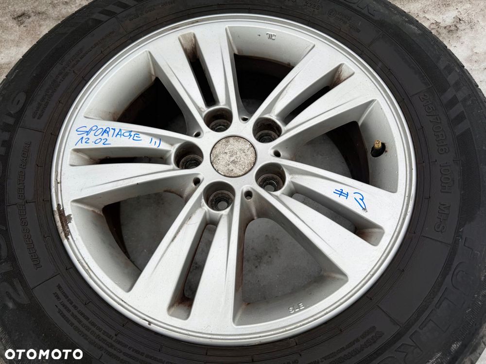 kia sportage 3 iii koło felga aluminiowa 215/70 r16 52910-3u100 - 3