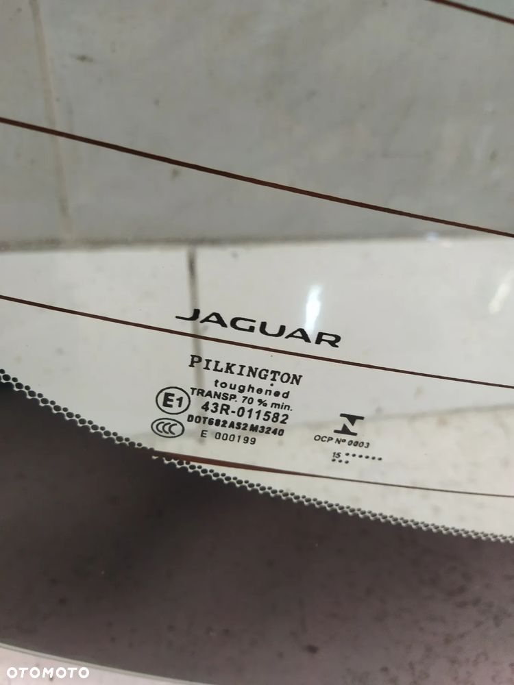 JAGUAR XF X260 SZYBA TYŁ TYLNA GRZANA LOGOWANA ORYGINAŁ - 5