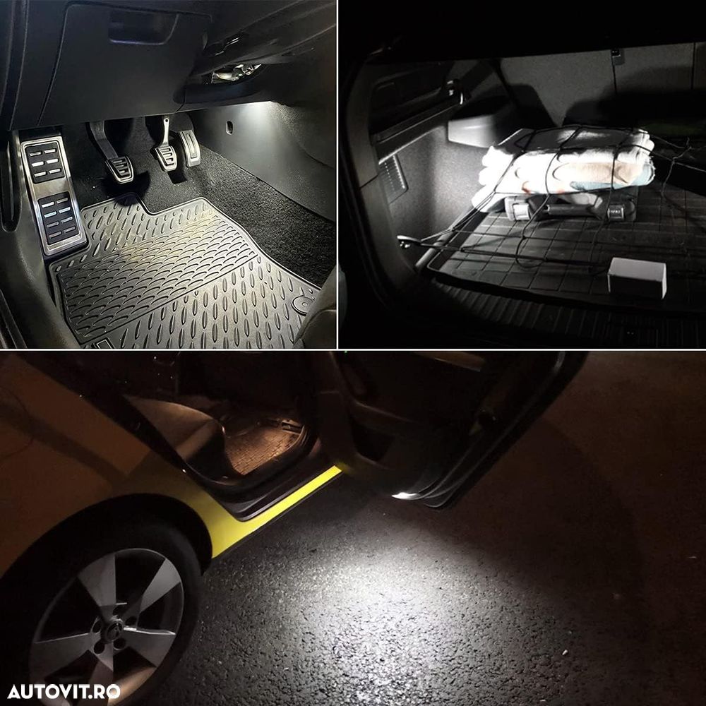 Lămpi Interior LED Audi/VW/Skoda/Porsche - Set 2 Buc - 5