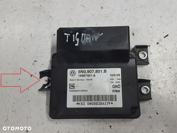VW TIGUAN I 5N 06-10r MODUŁ HAMULCA RĘCZNEGO 5N0907801B