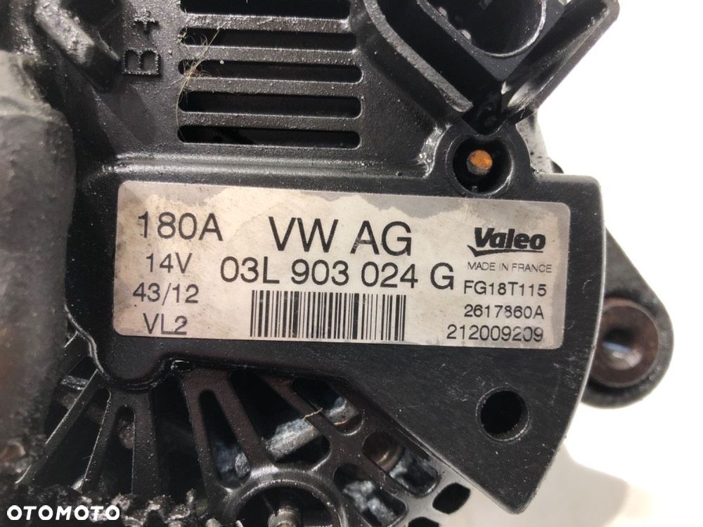 ALTERNATOR  VW TRANSPORTER V Autobus (7HB, 7HJ, 7EB, 7EJ) 2003 - 2015 2.0 TDI 75 kW [102 KM] olej - 5