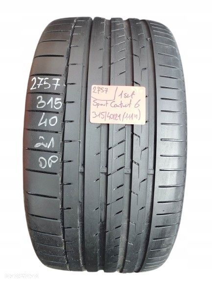 Continental SportContact 6 315 40 21 111 Y rant ochronny MO 1szt. - 1