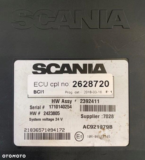 SCANIA R STEROWNIK KOMPUTER ECU 2628720 - 1