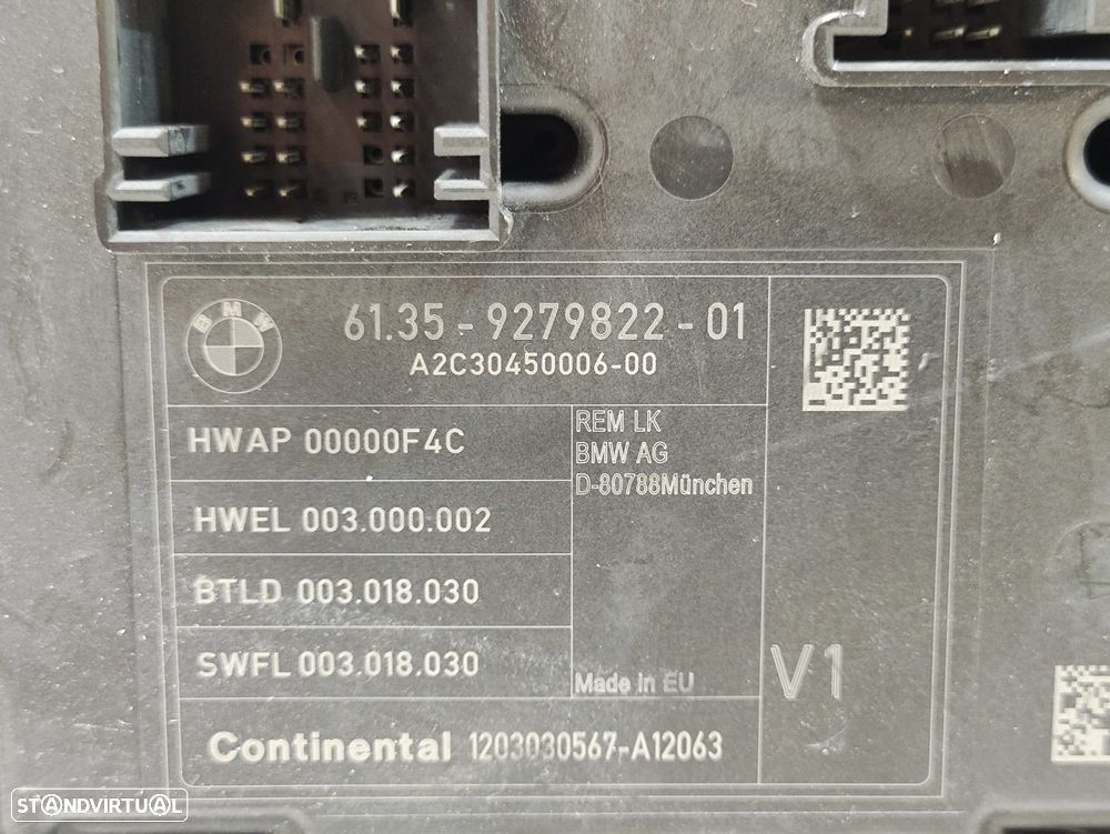 Módulo Comfort Confort Conforto REM V1 BMW Serie 1 F20 F21 - 6