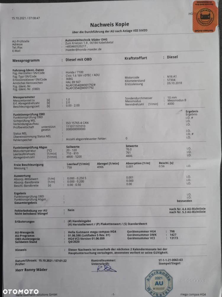 Honda Civic 1.6 i-DTEC Executive Navi - 13