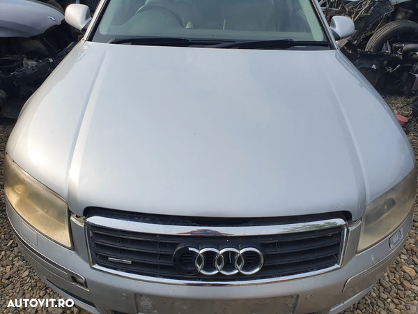 Dezmembrez dezmembrari piese Audi A8 an 2005 motor 3.0 tdi v6 cod ASB 233 cp capota motor compresor clima ac suspensie pneumatica perna aer stanga dreapta fuzeta planetara fata spate racitor gaze pompa inalta webasto suport motor ventilator habitaclu