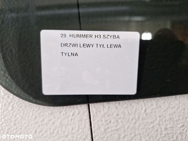 hummer h3 szyba drzwi lewy tył tylna lewa - 4
