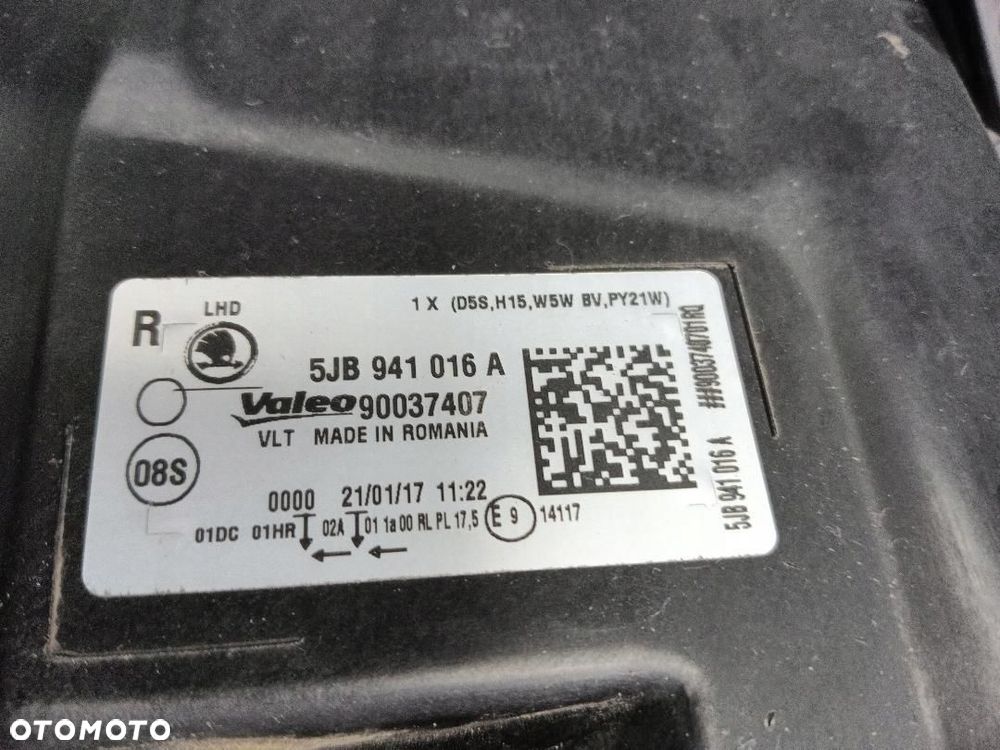 LAMPA PRZÓD PRZEDNIA PRAWA SKODA RAPID LIFT 5JB941016C - 12