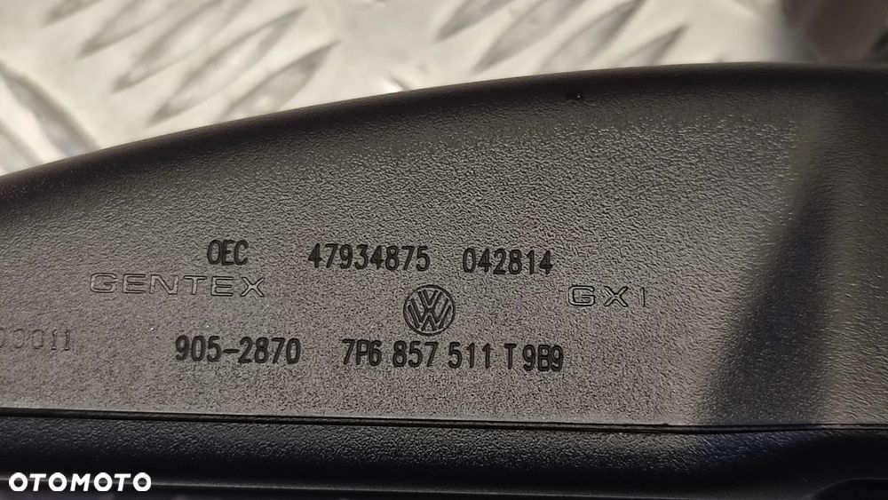 VW TOUAREG 7P 10-18R LUSTERKO WEWNETRZNE WSTECZNE CZARNE 7P6857511 T - 4