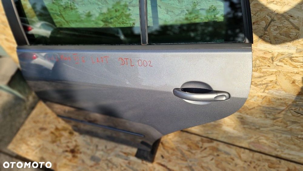 VW GOLF 6 VI PLUS DRZWI TYŁ LEWE LEWA KOD LAK.LA7T KOMPLET - 4