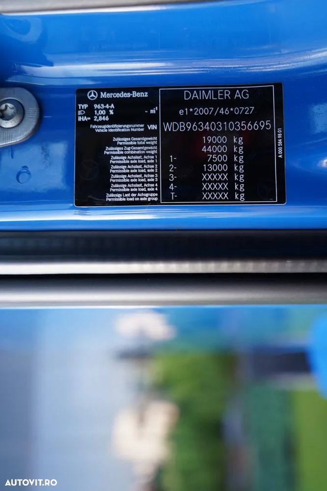 Mercedes-Benz ACTROS 1843 / FULL ADR / JANTE DIN ALIAJ / EURO 6 / CONTRACT DE REPARAȚIE POST-SERVICE / IMPORTAT - 35