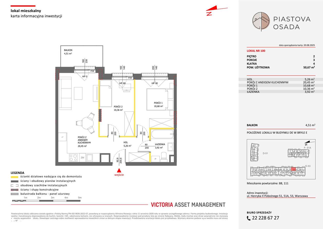 3-pokojowe mieszkanie 50m2 + balkon Bezpośrednio - Pełny obrazek: 2/15