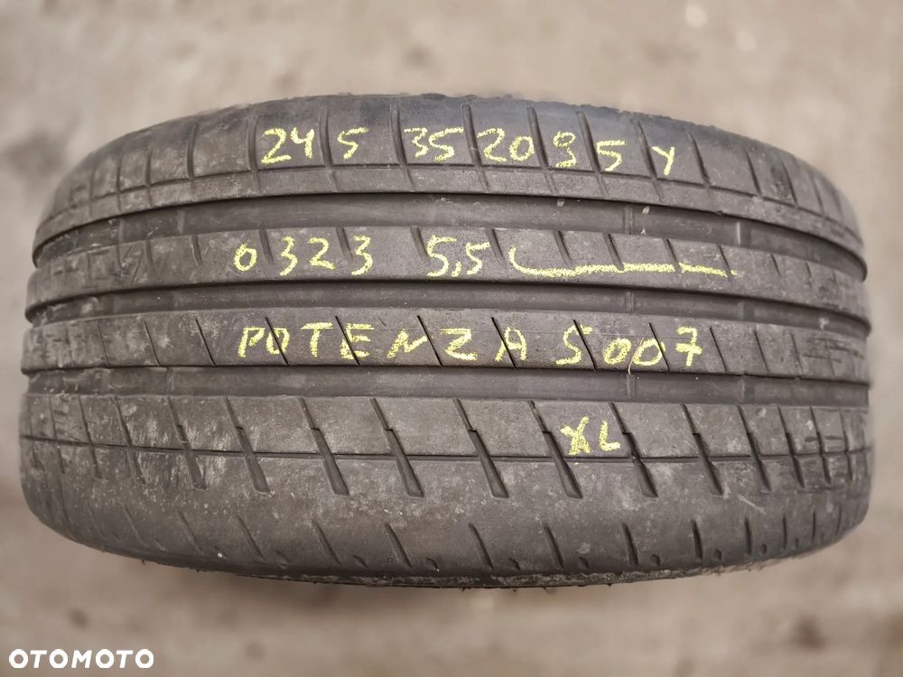 245/35R20 95Y - Bridgestone Potenza S007 5.5mm 23r - 1