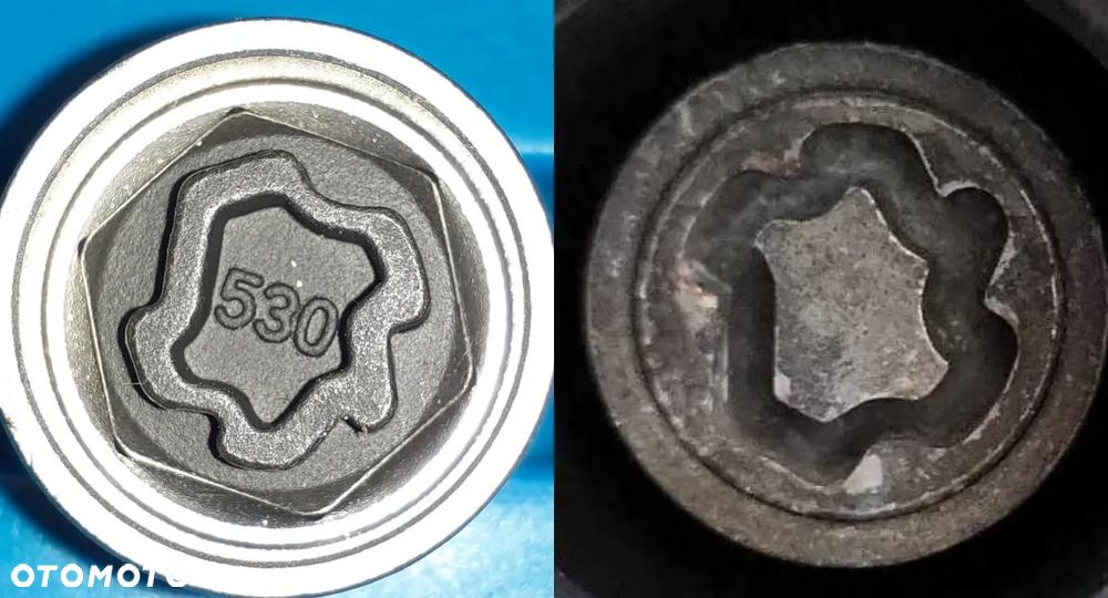Nasadka zabezpieczająca Nakładka Adapter Złodziejka Do Śrub VW Volkswagen - 10