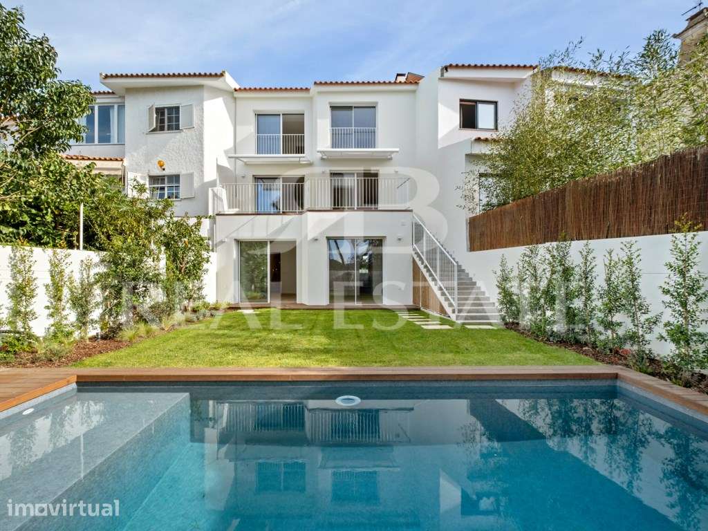Moradia T4 com Jardim e Piscina no Monte Estoril - Cascais - Grande imagem: 3/49