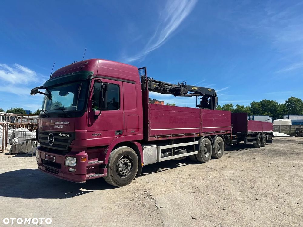 Mercedes-Benz Actros 2644 L 6x4 + HDS Palfinger + przyczepa | 2008 | 408 KM| Euro 5 - 1