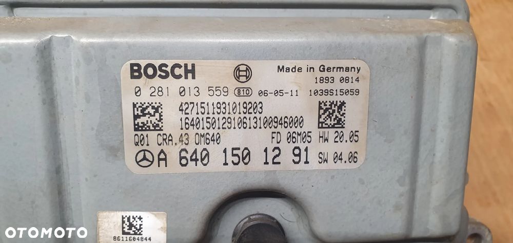 Komputer sterownik silnika Mercedes A-Klasa B-Klasa W169 W245 2.0 CDI A6401501291 - 7