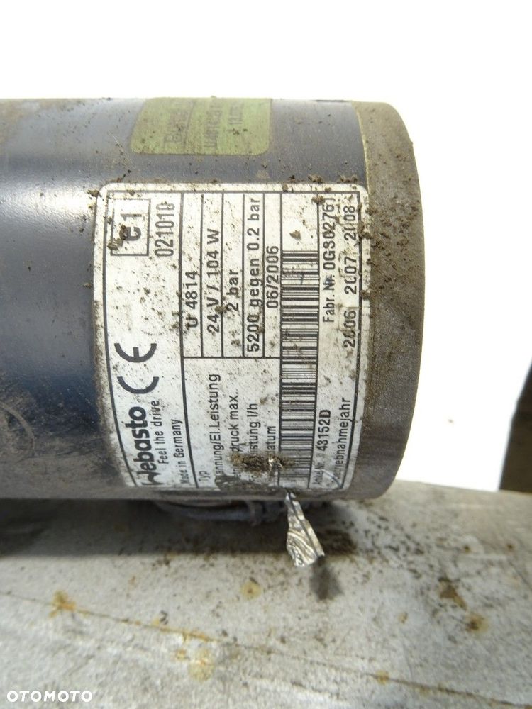 OGRZEWANIE POSTOJOWE WEBASTO  RENAULT TRUCKS TRACER 1991 - 2001 R 332 A 9839 cmᶟ 186KW (253KM) - 3