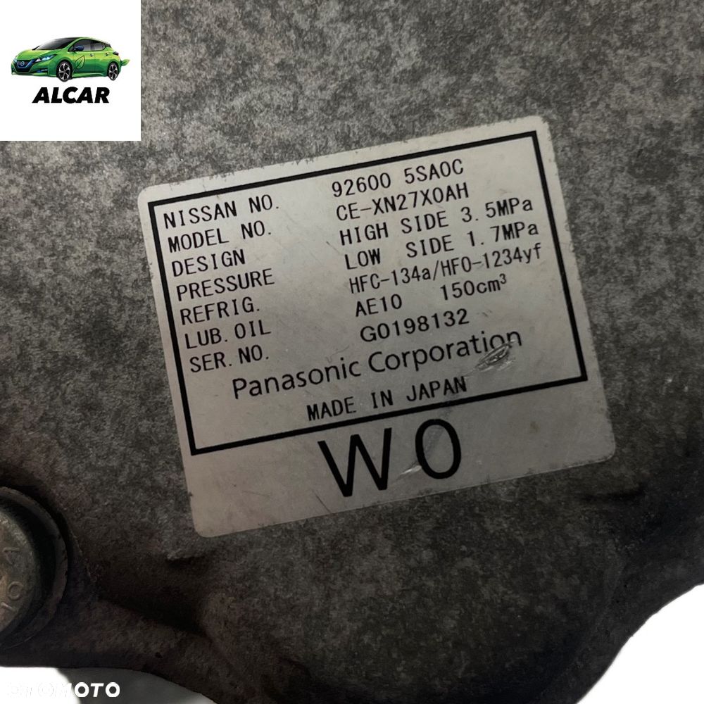 KOMPRESOR KLIMATYZACJI NISSAN LEAF ZE1 2 II 92600 5SA0C - 3