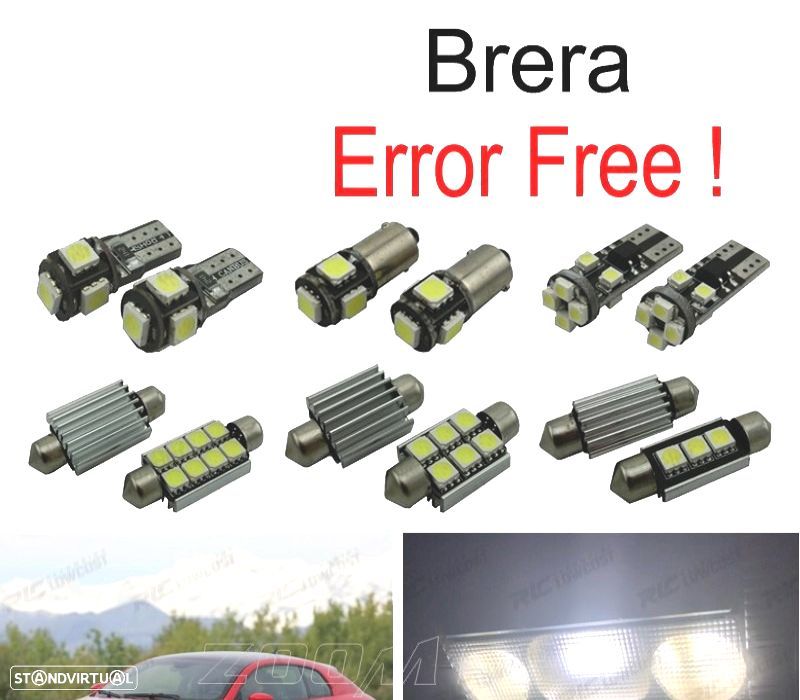 KIT COMPLETO 8 LAMPADAS LED INTERIOR PARA ALFA ROMEO BRERA 06-10 - 1