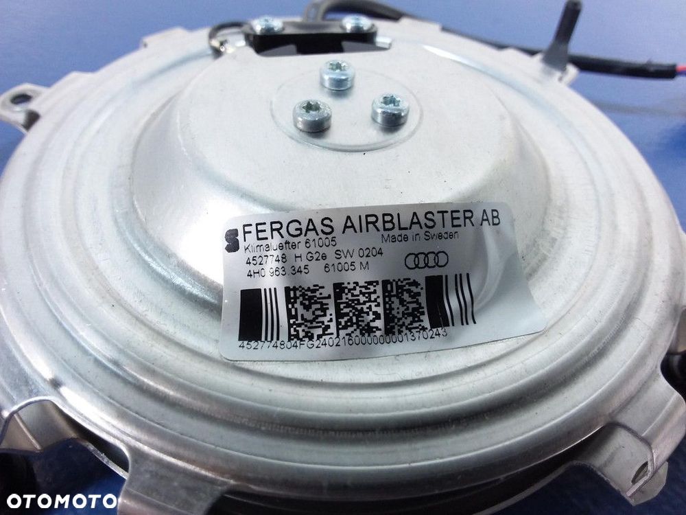 AUDI A8 D4 4H WENTYLATOR DMUCHAWA FOTELA 4H0963345 - 2
