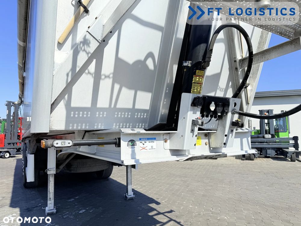 Tisvol TISVOL 2SNA | SAF | KLAPA + SZYBER DO ZSYPU | 43m3 | CAŁA ALUMINIOWA | MASA WŁASNA 5240 KG | PODNOSZONA PIERWSZA OŚ | ALUFELGI - 7