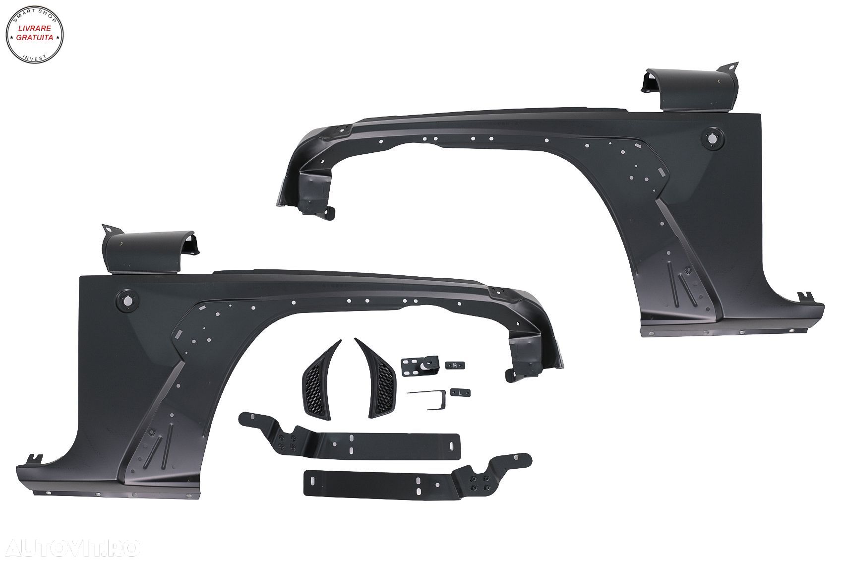 Aripi Fata Jeep Wrangler Rubicon JK (2007-2017) JL 2018+ Look- livrare gratuita - 1