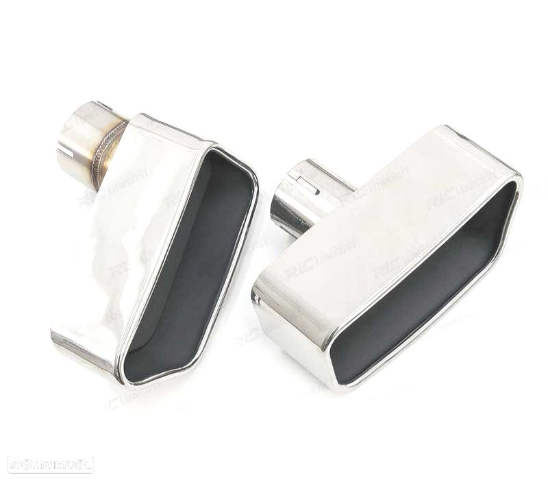 KIT PONTEIRAS DE ESCAPE DUPLA PARA BMW F10 F11 F12 F13 LOOK V8 - 2