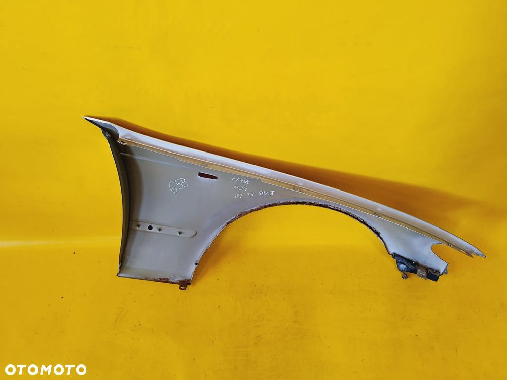 BŁOTNIK LEWY PRZÓD PRZEDNI BMW E46 SEDAN LAK: TITANSILBER METALLIC 354/7 NR659 - 13