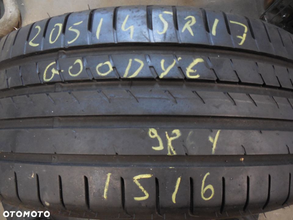 OPONA POJEDYNKA 205/45R17 GOODYEAR EAGLE F1 ASYMMETRIC 2 DOT 1516 7,4MM - 1