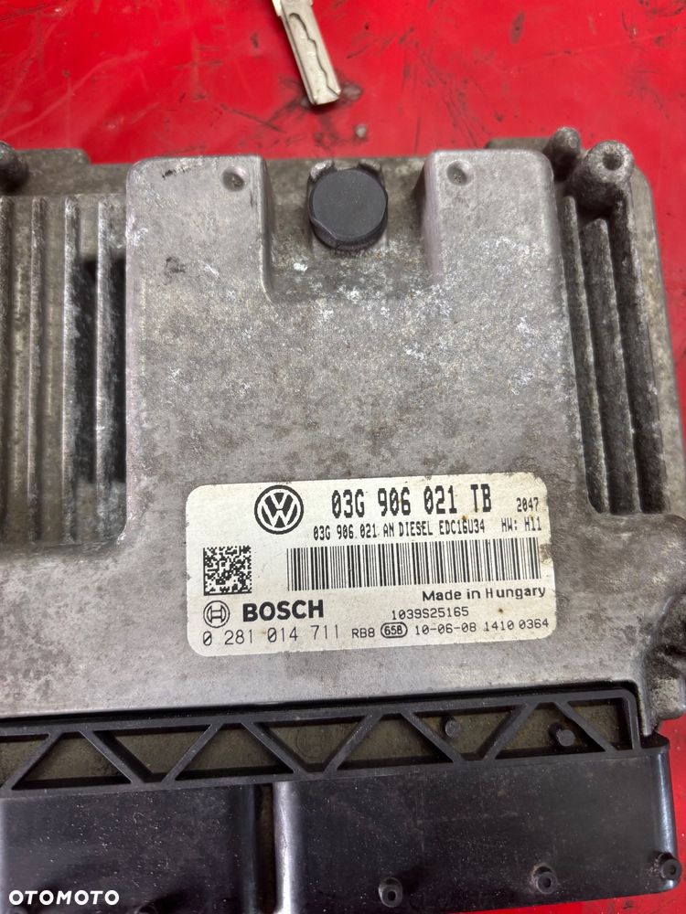 SKODA OCTAVIA ZESTAW STARTOWY KOMPUTER SILNIKA KLUCZYKI 03G 906 021 TB - 2