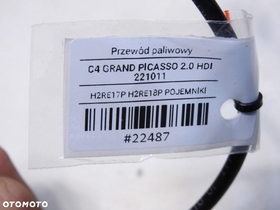 PRZEWÓD PALIWA CITROEN C4 GRAND PICASSO I 2.0 HDI - 6
