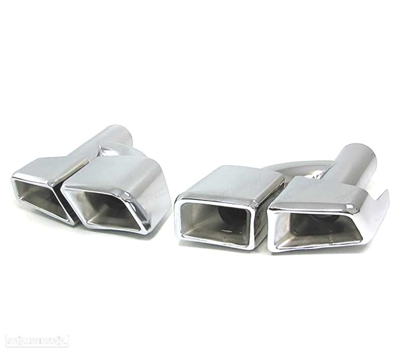 PONTEIRAS DE ESCAPE MERCEDES W212 W221 W164 W166 LOOK AMG - 2