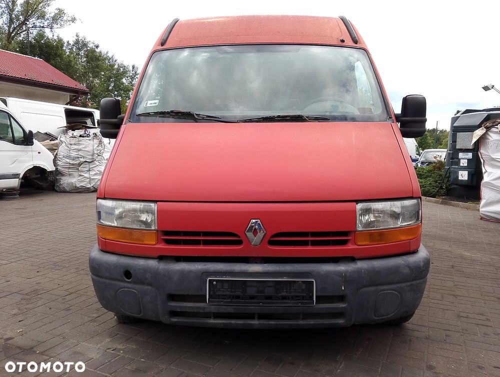 KOMPLETNY PRZÓD Renault Master II (Przed Lift) (97-03r.) 719,  0719 kolor lakier Czerwony Europa MASKA ZDERZAK ATRAPA GRILLA GRILL BŁOTNIKI LAMPY PAS PRZEDNI BELKA CHŁODNICE WZMOCNIENIE CZOŁOWE do założenia bez malowania. - 2