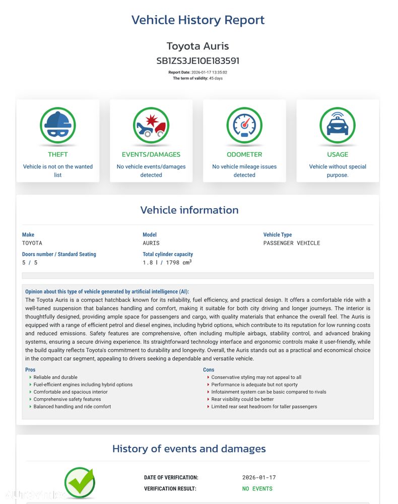TOYOTA Auris 2015 — imagine 14