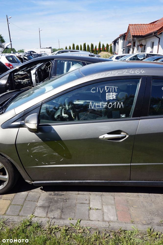 DRZWI PRZEDNIE LEWE CIVIC VIII 5D HB NH701M  SZARY HONDA 2006-2010 - 1