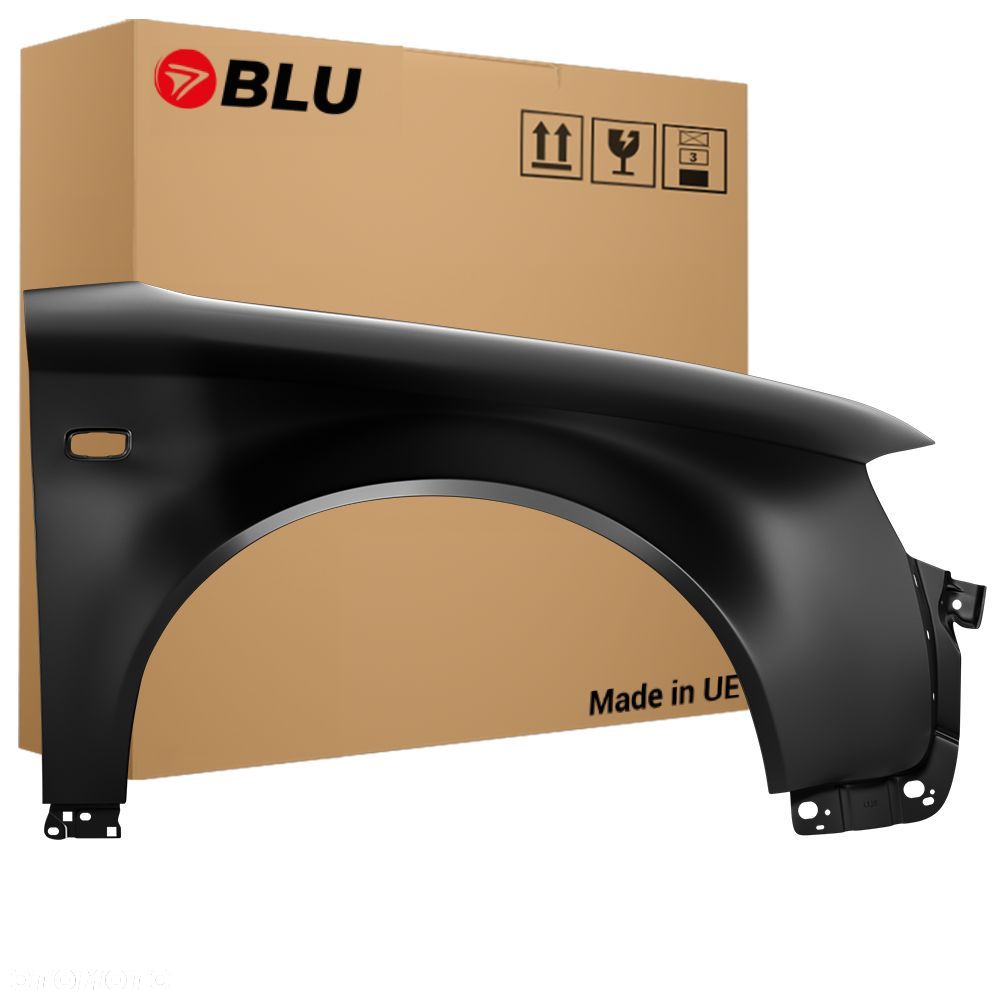 BLU Błotnik AUDI A4 B6 prawy przód 2000-2004 przód ocynk surowy do lakierowania - 1