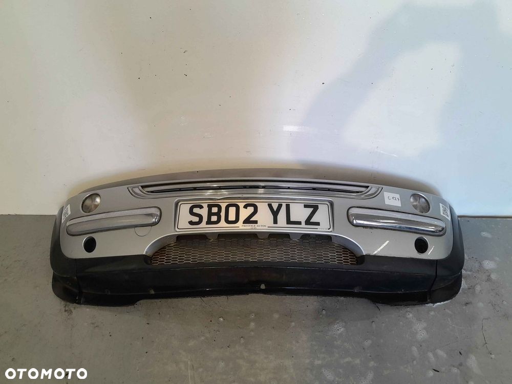 ^ ZDERZAK PRZÓD PRZEDNI MINI COOPER 1 I R50 SREBRNY - 1